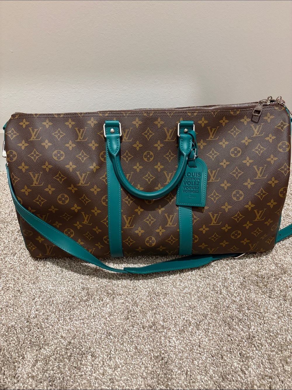 Brown and green bandouliere size 50
